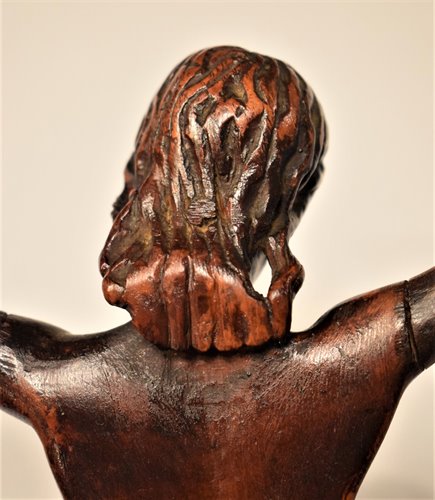 "Christ crucifié" Sculpture en buis